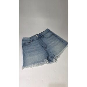 Pacsun Women's 25 Vintage High Rise Light Wash Button Fly Cut off Denim Shorts